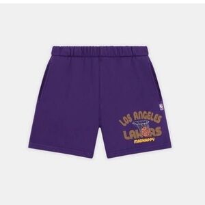 Madhappy Purple Los Angeles Lakers fleece Shorts